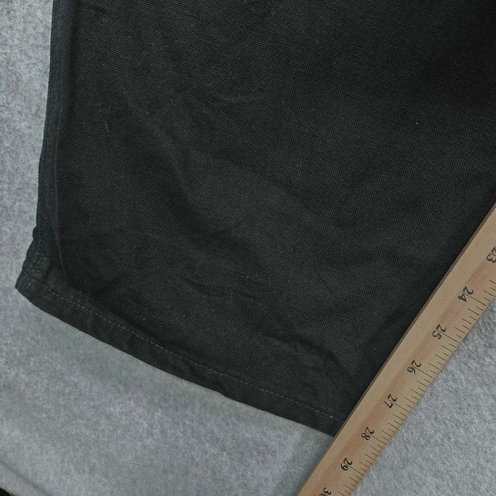 Carhartt Pants Mens 44x29 Black Carpenter Canvas Workwear Pockets Big Tall